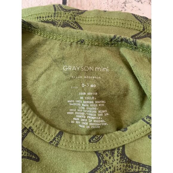 GRAYSON MINI Boy’s Two Piece Starfish Tank and Short Set / Size: 0-3 Months - Picture 7 of 7